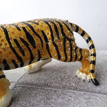 Amazon.co.jp: ウッドギャラリー樹 エナメルボックス 虎 虎の