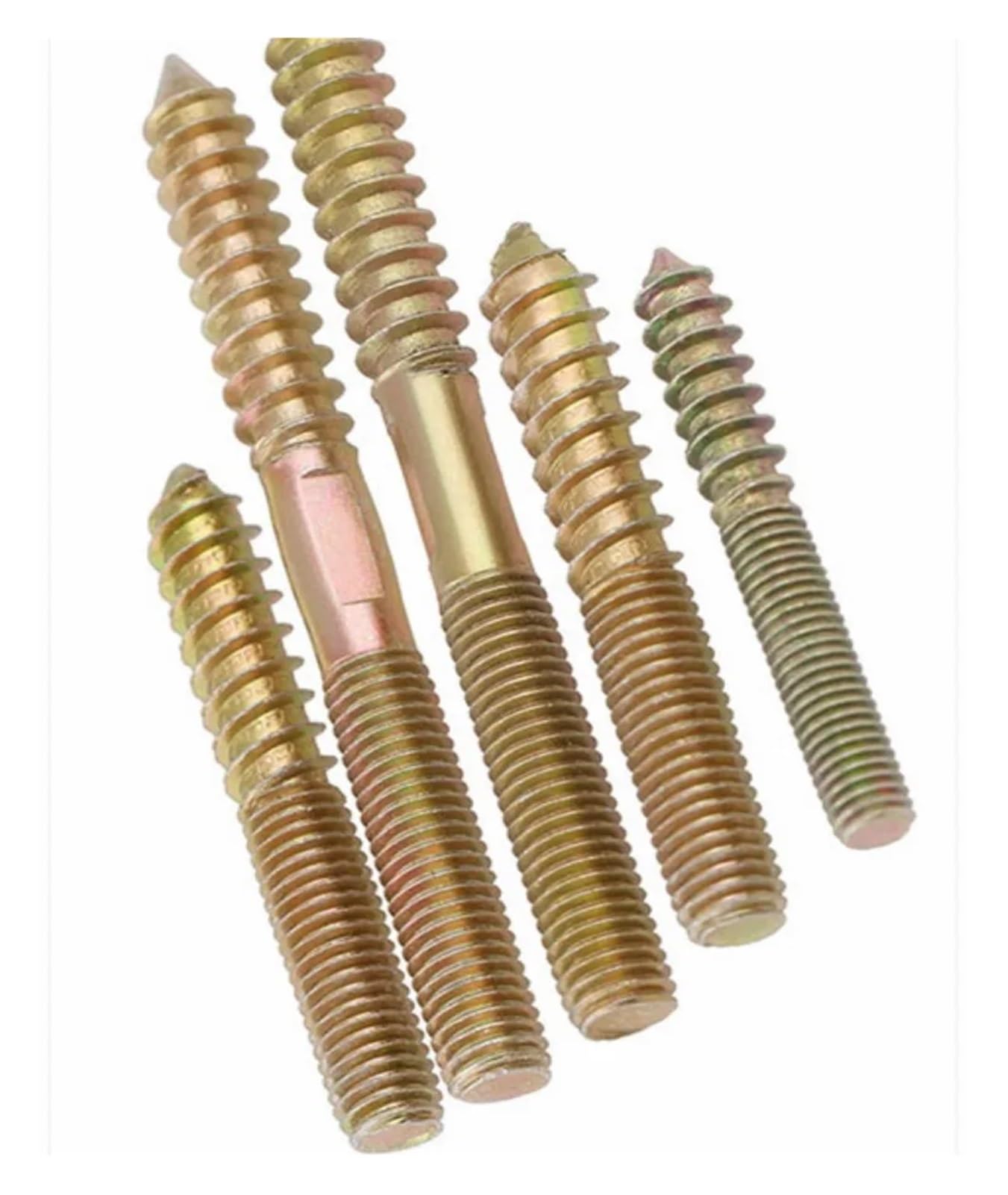 Tornillos Tornillos autorroscantes Tornillo de ace 10 tornillos de suspensión M6 M8 M10 con clavijas de madera y metal de doble extremo for fijación de muebles, tornillos autorroscantes, pernos roscad