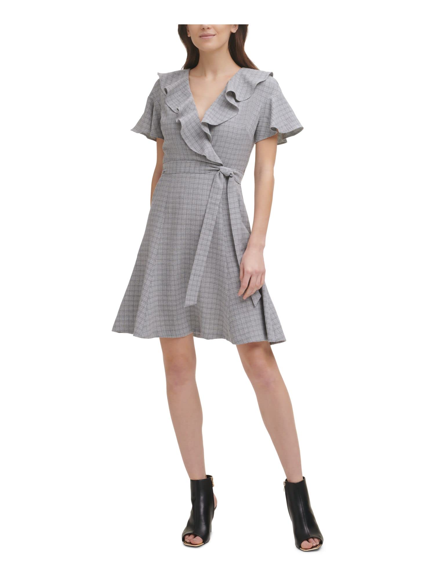 Echo Plaid Fit-and-Flare Mini Dress