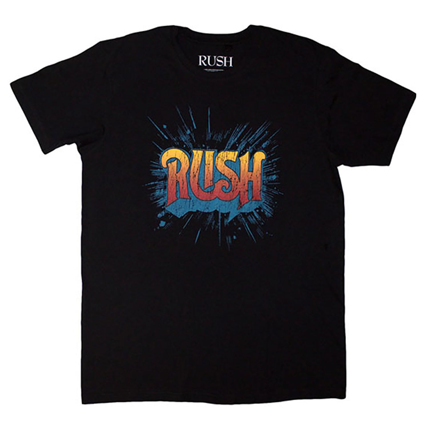 Rock Off Black Rush - Tour '74-'75 - T-Shirt (Back Print) - Cotton - Size L - Officially Licensed Merch