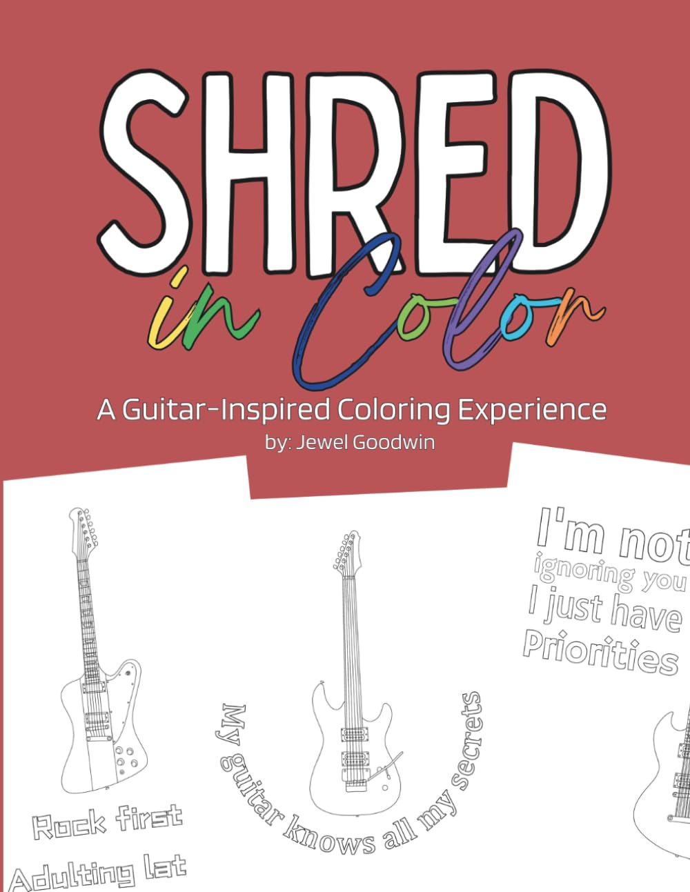 Shred in Color: A Guitar-Inspired Coloring Experience
