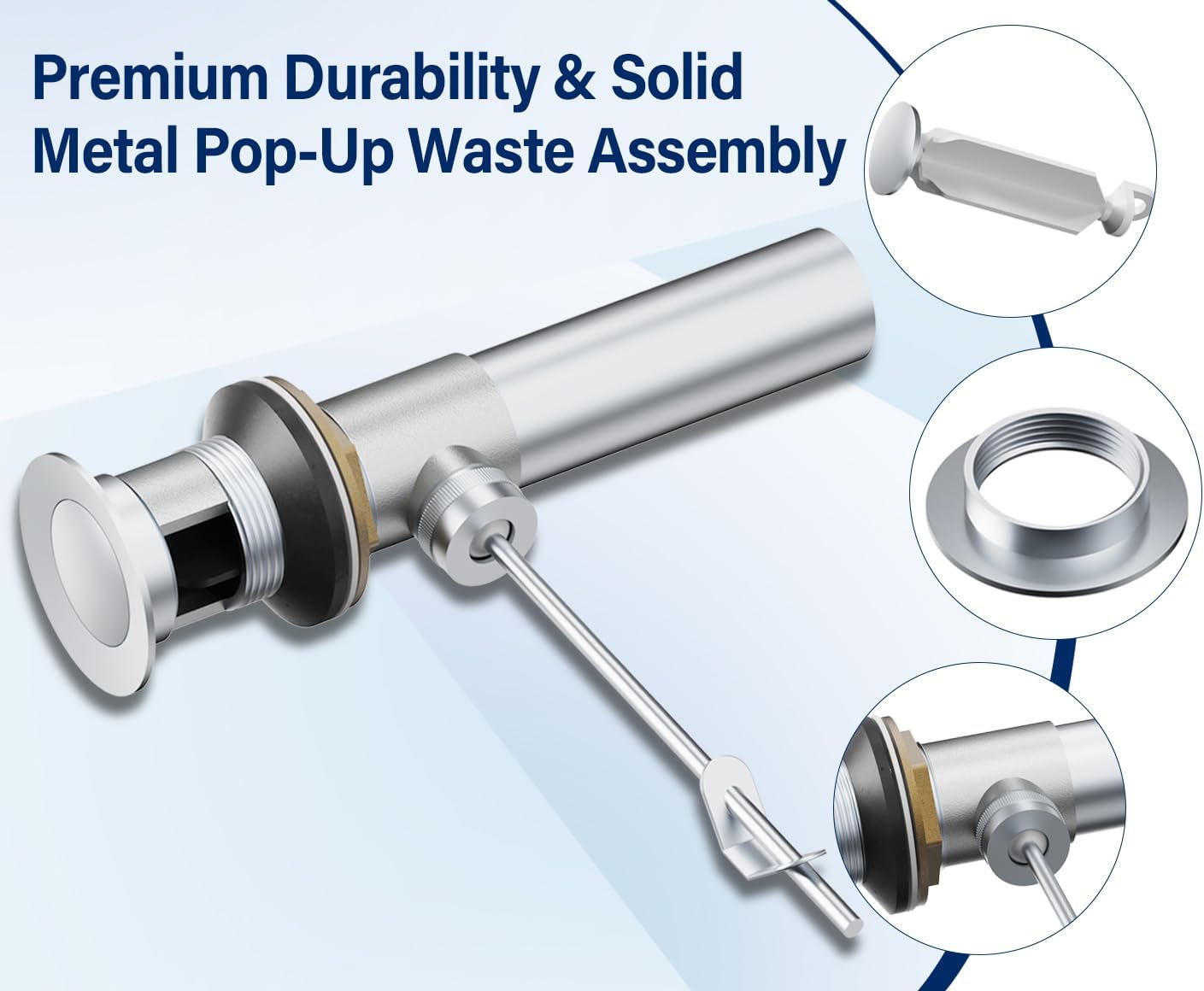 Upgraded Series Rough-In Valve with Drain Assembly,1/2-Inch IPS Connections,Compatible with Moen Widespread Bathroom Sink Faucet,S9000-series,Brass Construction