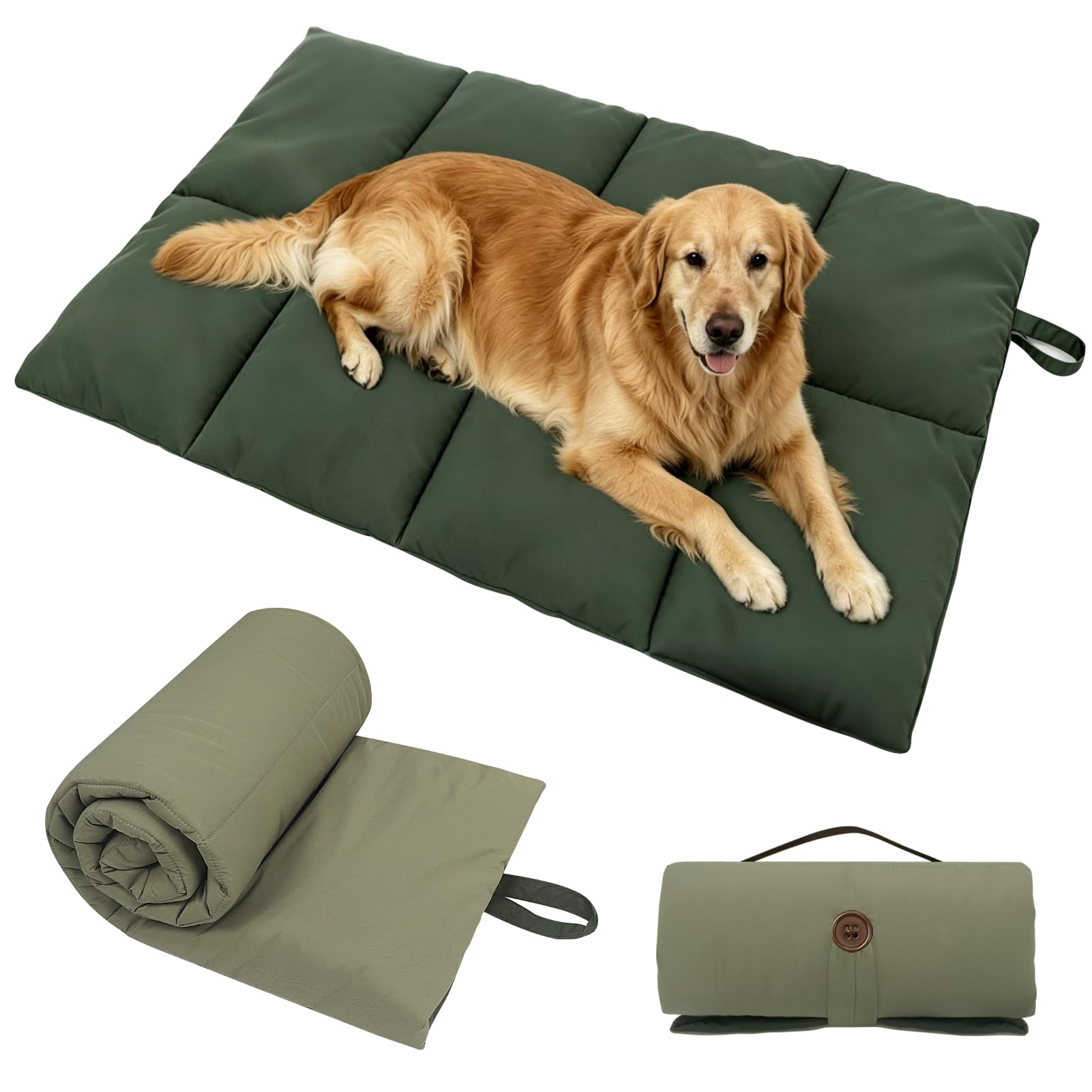 LZDMY Alfombra Perros Impermeable 123 * 68cm, Manta Perro Plegable Exterior | Alfombrilla perros Gruesa Cómoda y Suave, Lavable, Cama Cojín para Perros Viajes Acampada, Colchoneta para Perros Grandes