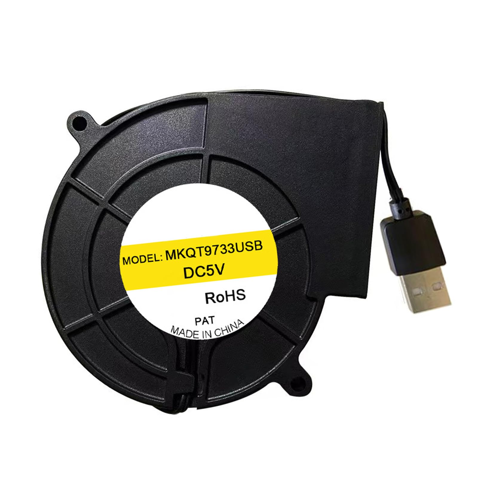5V USB Turbos Blower Fan 4000RPM with Radial Design Laptop Cooling Fan for Optimal Heat Dissipation and Exhaust USB Ventilation Blower