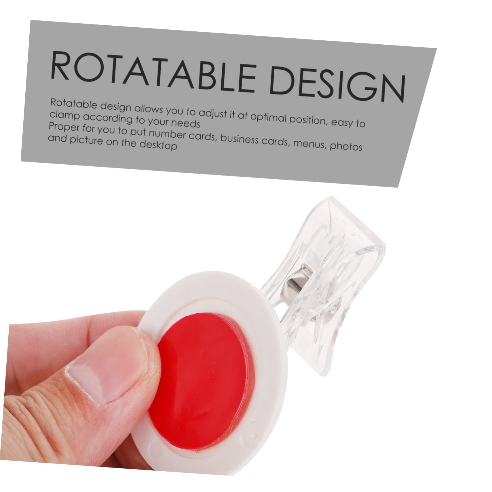 VILLCASE 48 Pz Porta Etichette Da Scaffale Clip Stand Porta Segnaletica Clip Sul Posizionare Le Clip Cartelli Espositivi Clip Per Etichette Da Tavolo Clip Girevoli Plastica