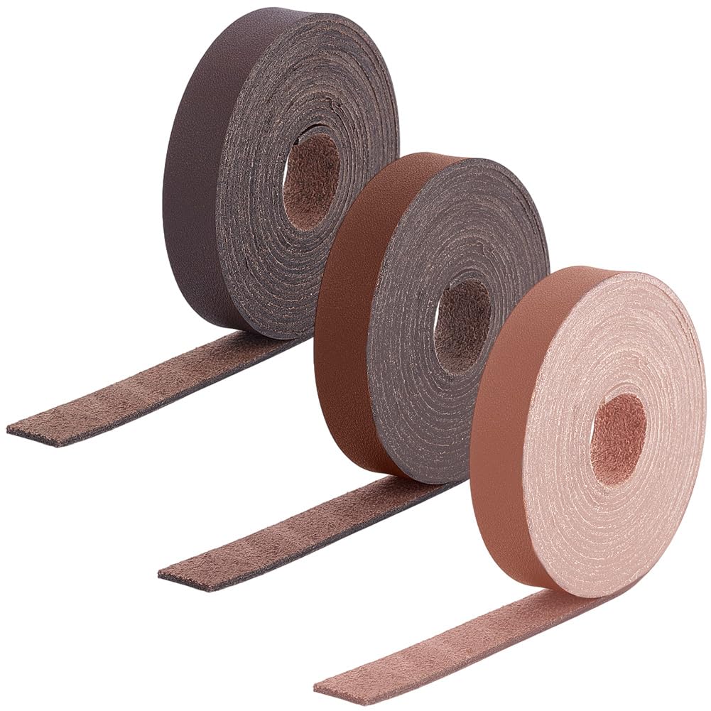 Bandes plates en cuir synthétique de 1,27 cm GORGECRAFT pour loisirs créatifs