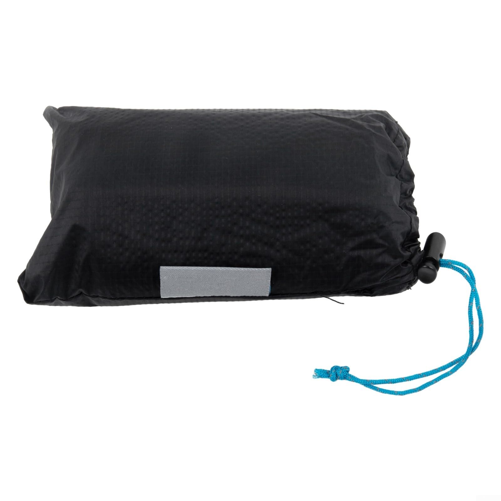 Jupe de pluie ultra légère en nylon 15D, demi-poncho, kilt de pluie en nylon imperméable ultraléger, coupe-vent, avec pochette de rangement, pour équitation, camping, randonnée (noir)