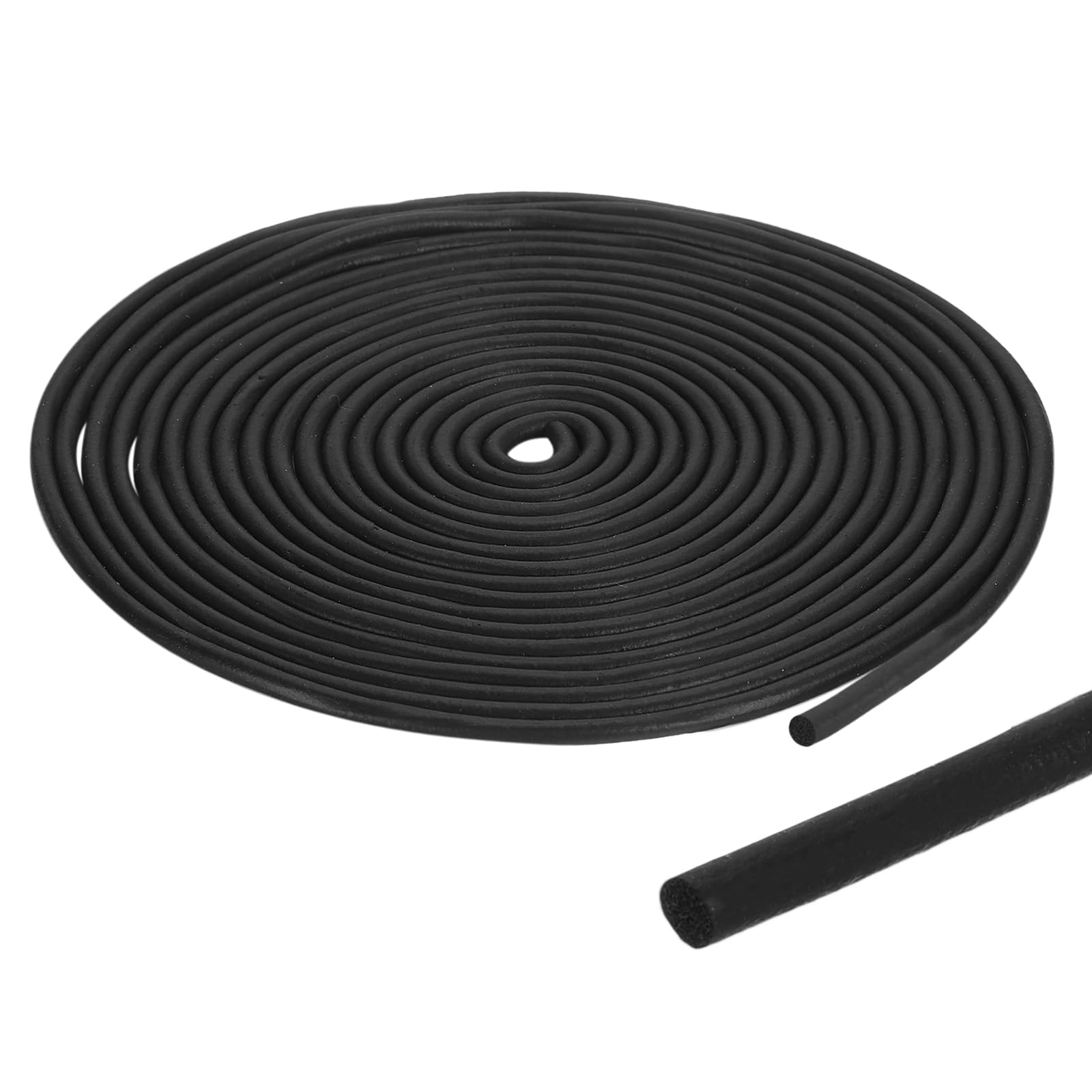 PATIKIL 30Ft Black Foam Backer Rod, 6mm(15/64") Diameter EPDM Rubber Weather Seal Strip Concrete Expansion Joint Filler for Sealing Gaps Joints Crack Filling DIY Gasket