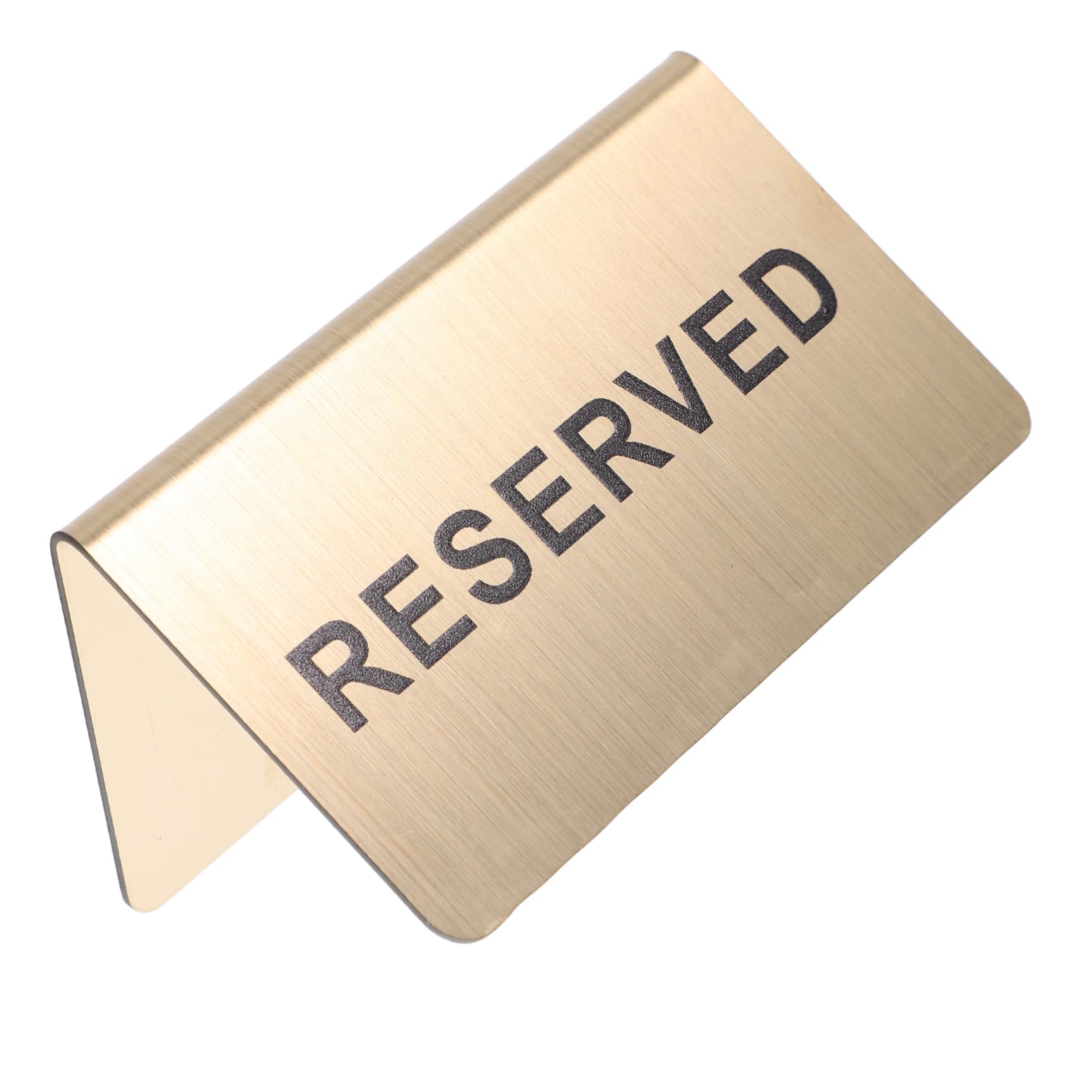 Cartelli Riservato In Acciaio Inox - 2 Pezzi, Per Tavoli, Ristoranti, Matrimoni, Doppia Faccia - Foto 6