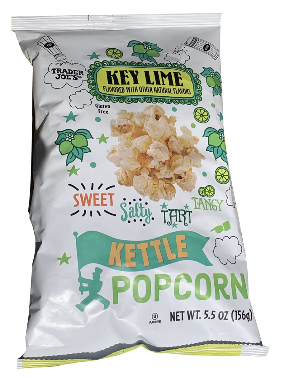 Trader Joe’s Key Lime Kettle Popcorn, Gluten Free, 5.5 ounce (156 grams)