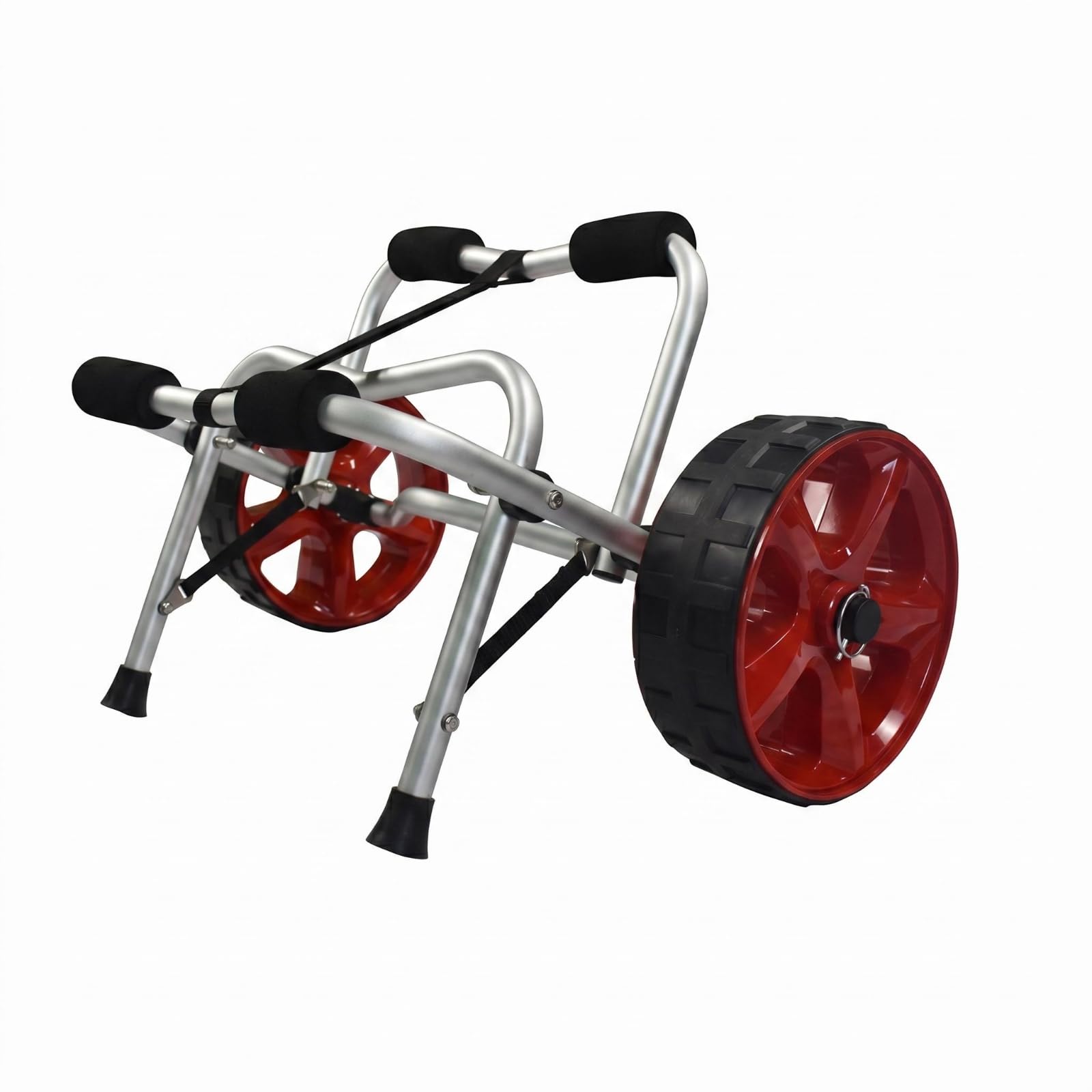 Carrito para Kayak Carro Trolley Plegable de Transporte con Ruedas para Barco y Tabla Soporte Central y Toques, Carro Plegable