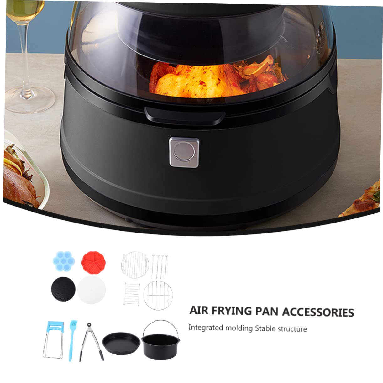 Ciieeo Accesorios para Freidora De Aire De Cesta Freidora De Aire Accesorios Complementos Air Fryer para Ollas para Freír