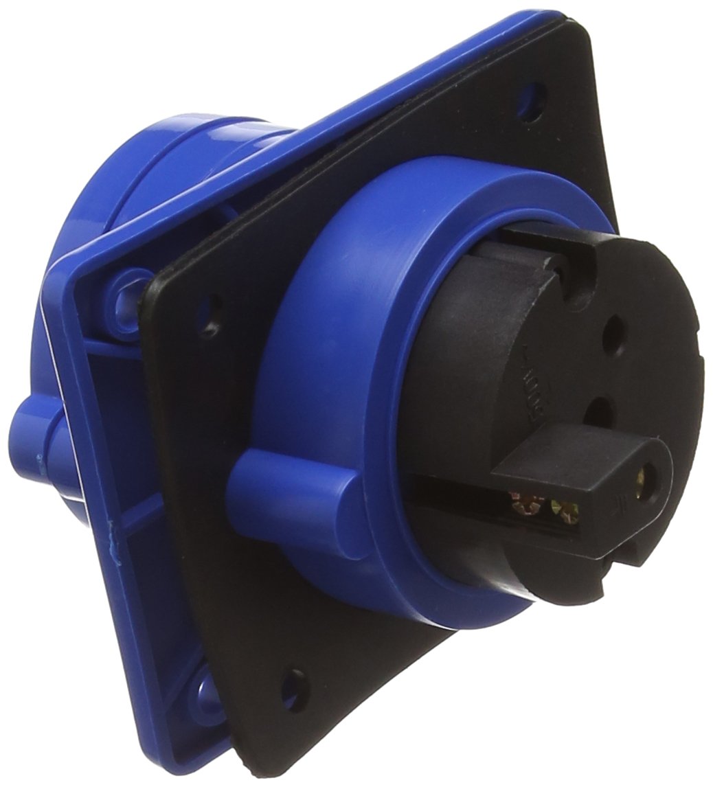 Knightsbridge INAV0013 240 V IP44 32 A Angled Panel Mount Socket