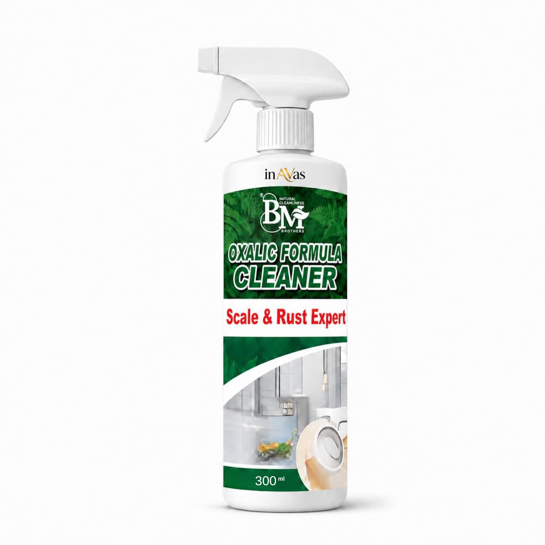 Oxalic Cleaner Spray for Bathroom, Toilet & Hard Water Stain Removal | Multipurpose Foam Cleaner for Tap, Tiles, Chimney Oil & Grease Remover 300ml (1 Piece)-image-48