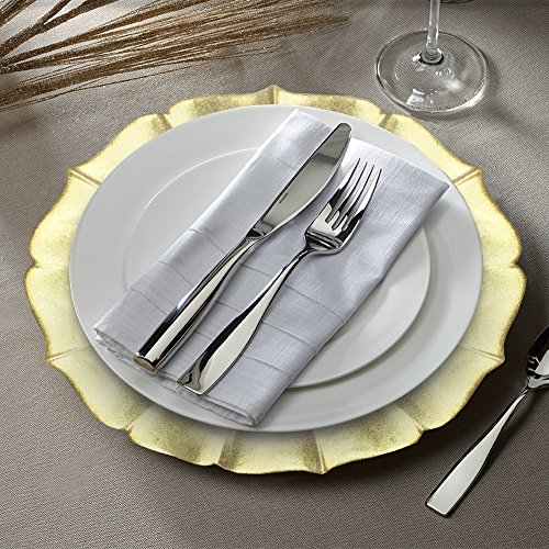 Plato decorativo de vidrio 13 pulgadas ChargeIt by Jay miniatura 2