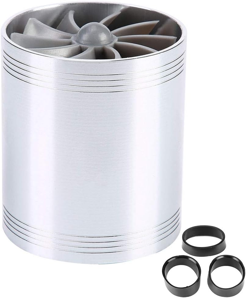 air intake fan turbo= KIMISS Car Air Intake Turbonator Dual Fan