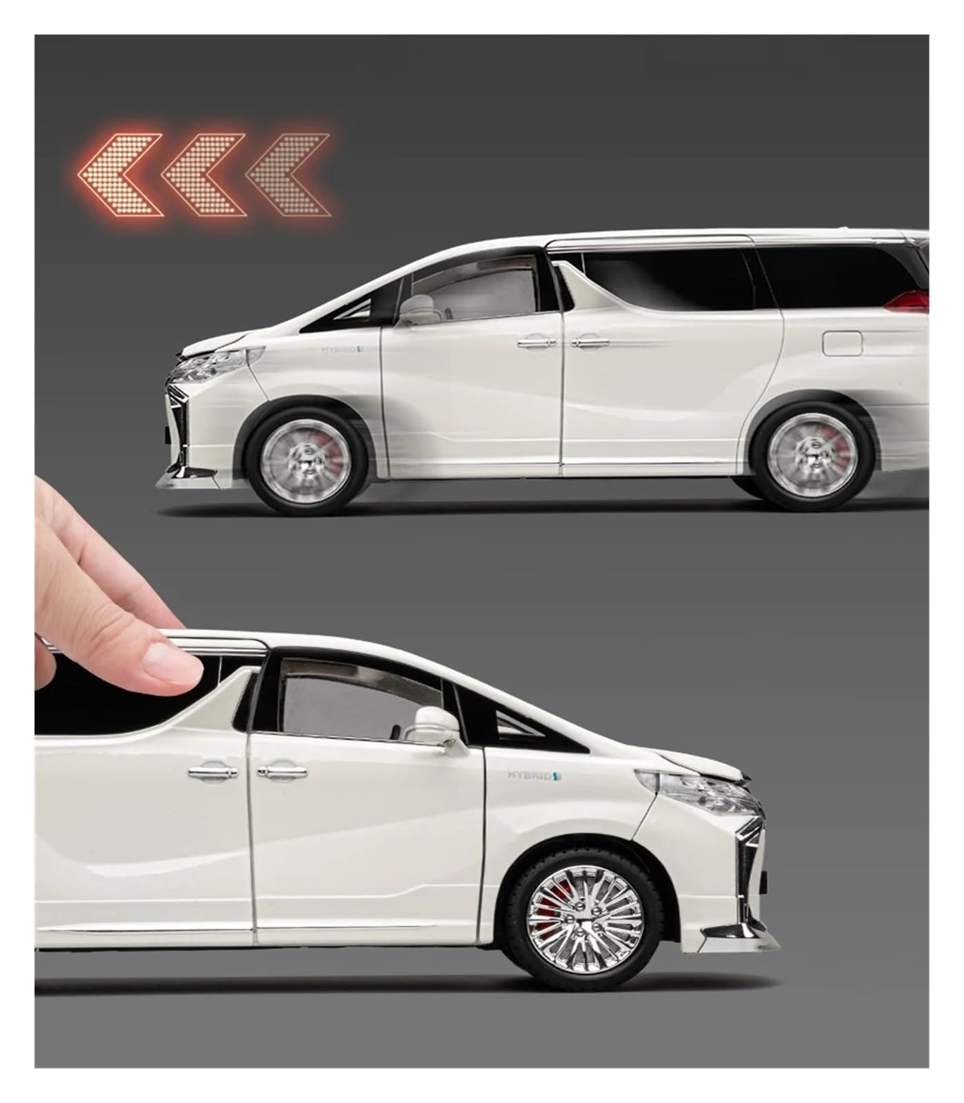 Amazon.co.jp: ミニカーモデル 1/18 トヨタアルファード MPV ダイ