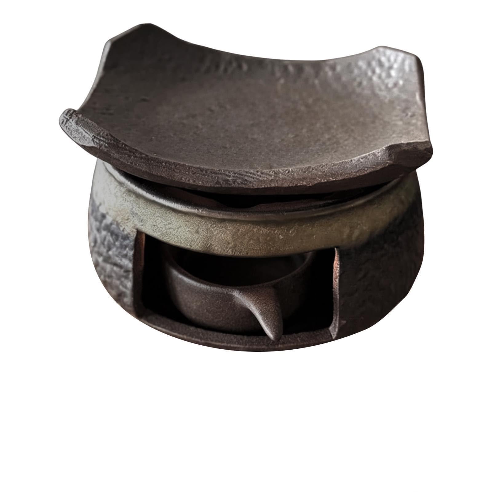 Keramik-Duftbrenner, Duftlampe für ätherische Öle, Teelicht-Duftwärmer, Räucherschale mit Teller, Duftverteiler im Zen-Stil für Zuhause, Büro, Meditation und entspannte Räume