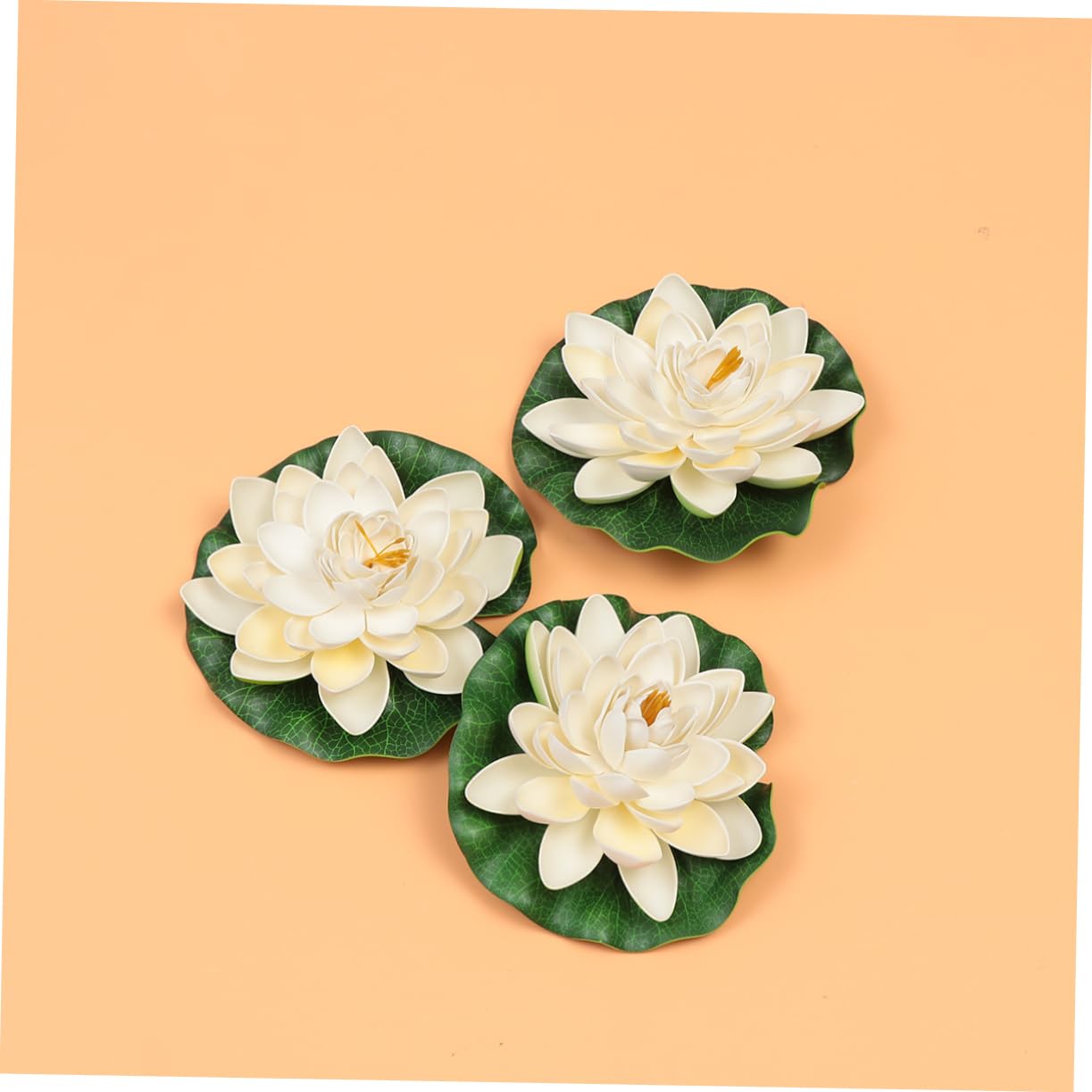 MAGICLULU 3 Pezzi Di Foglie Di Loto E Fiori Di Simulazione Realistici Decorazione Per Laghetto Set Di Ninfee Artificiali Piante Acquatiche Facili Da Curare Per Casa E Giardino