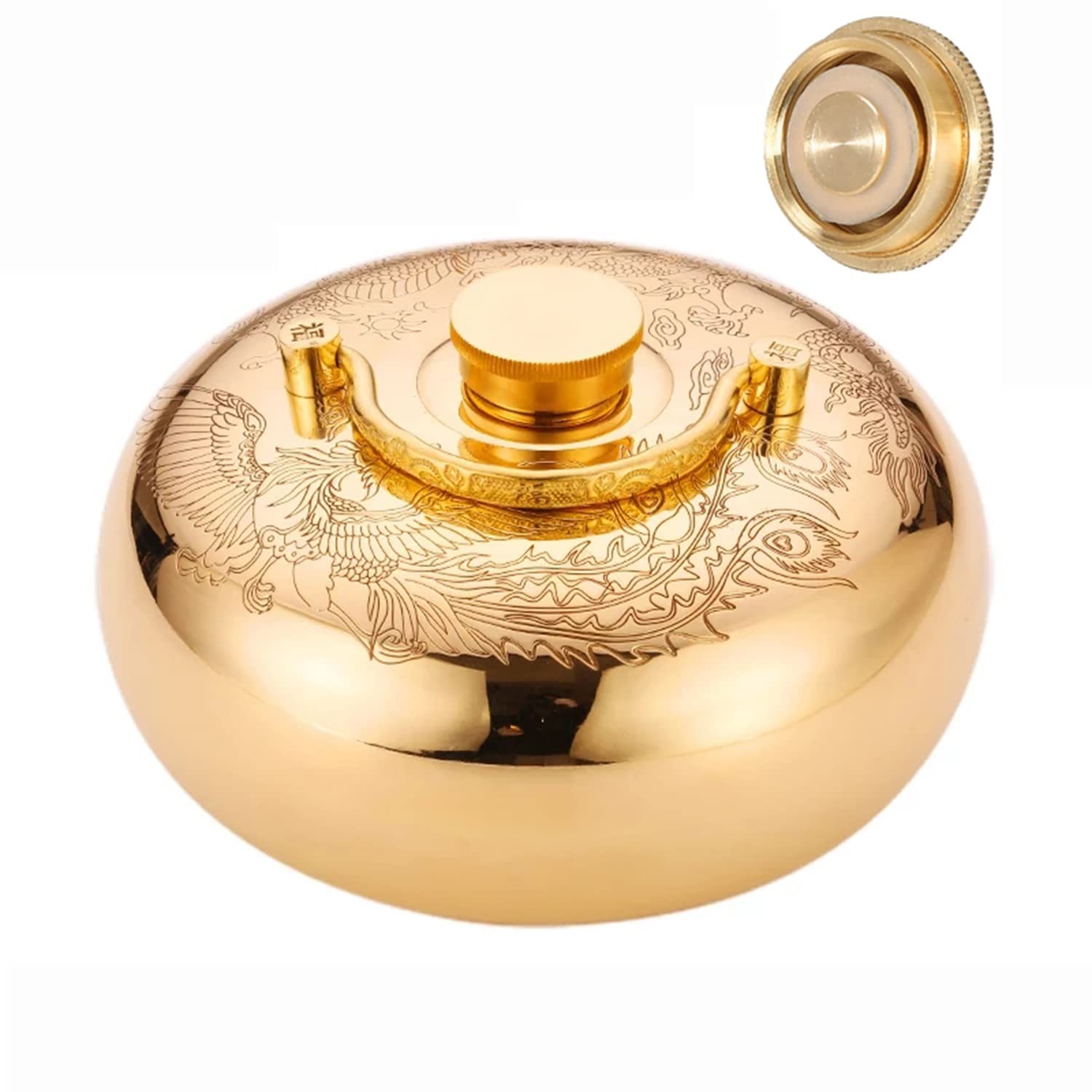 Luxus Heiße Wärmflasche Hält Warm Und Undichte Wärmeflasche Bettflasche Schnell Schmerzen Bequemer Wärmflaschen 0,8 L 3,2 L Für Ihre Mutter (Color : Sculpture, Size : 18cm)