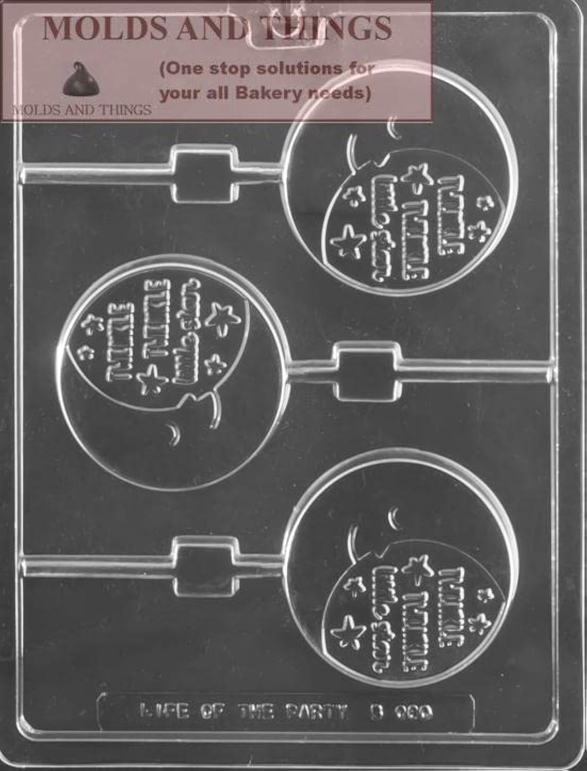 Twinkle Twinkle Star Candy Mold, Sun Moon Chocolate Candy Mold, Clear Plastic, 2 oz, Irregular Shape, MOLDS AND THINGS