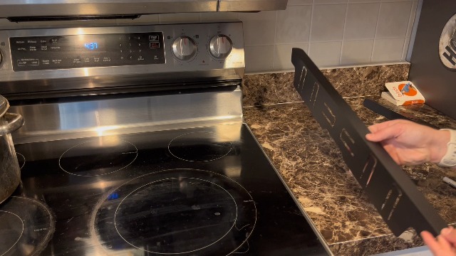 Image of Stainless Steel Stove & Counter Top Gap Covers - Oven Gap Filler Kit 23.4 inch - Heat Resistant Slide-in Range Trim Guard for Seamless Kitchen Accessories Easy Clean