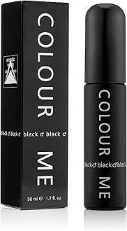 COLOUR ME Black Perfume for Men. 50ml Eau de Parfums, Luxury Fragrance - Mens Aftershave, Long Lasting Fragrance for Men by Milton-Lloyd