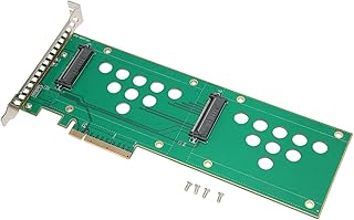 U.2 Nvme PCIe SSD Adapter Card, PCIe X8 X16 to U.2x2 Dual Drive U.2 Nvme PCIe SSD Riser Card for SSD D7 P5510 Series, D7 P5500 Series, D7 PC5600 Series, U.2 PCIe Adapter