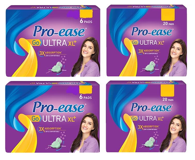 Pro-ease Go Ultra XL+ 6+6n + 20+20n pack of 4