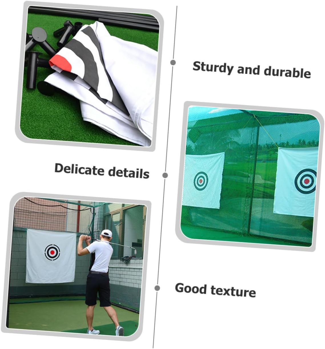 HANABASS Professional Chipping Training Set Golf Hitting Target Net Canvas Practice Tool Easy Install