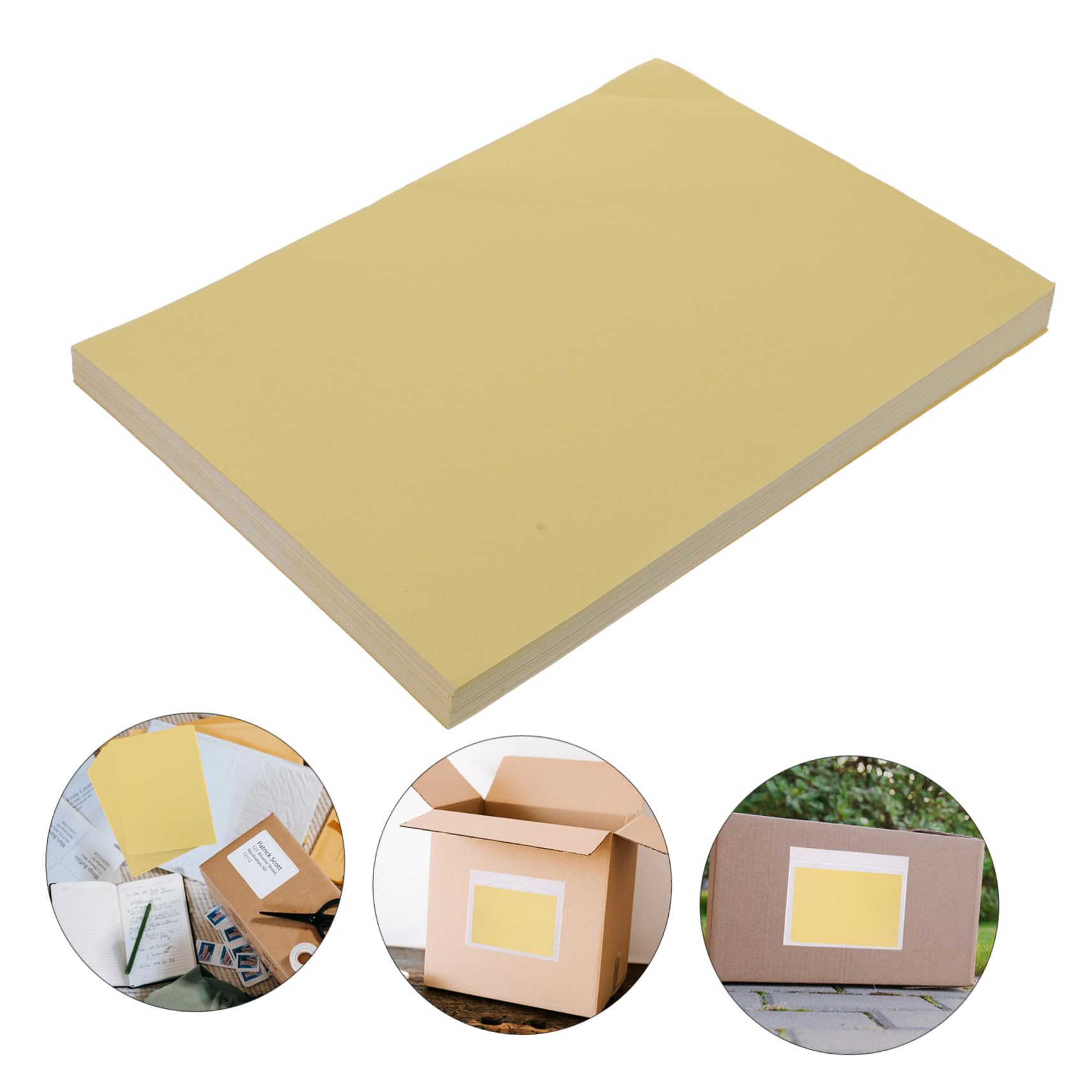 Angoily 100fogli Carta Adesiva Stampabile Bianca Etichette Adesive Per Spedizione Buste Per Stampa Carta Per Fotocopie Adesiva Per Hobby Creativi Scrapbooking e Uso Commerciale