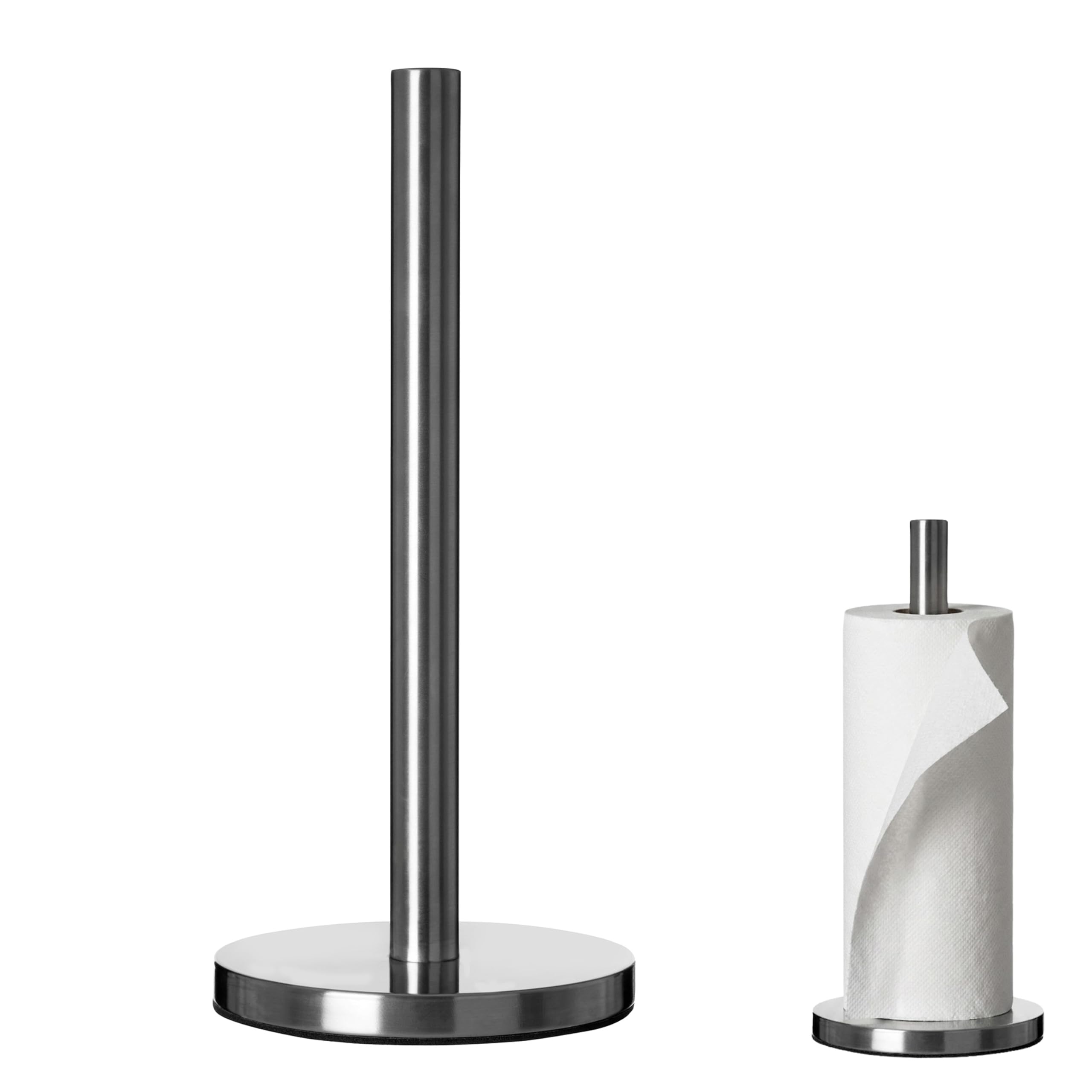 Kitchen Towel Roll Holder/ Pole, Brushed Stainless Steel