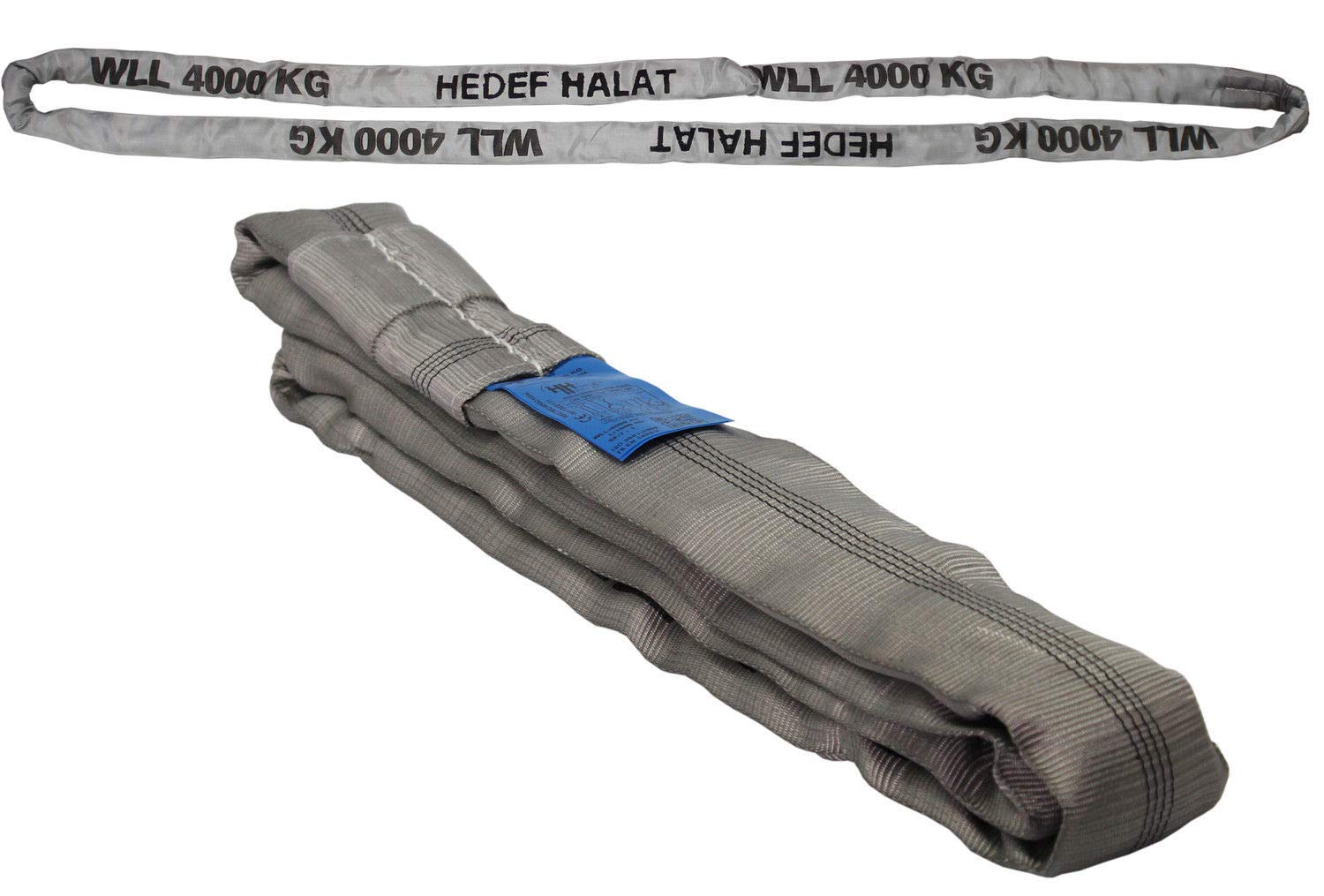 Halat Boucle circulaire - gris (4 tonnes), Länge 1m / Umfang 2m
