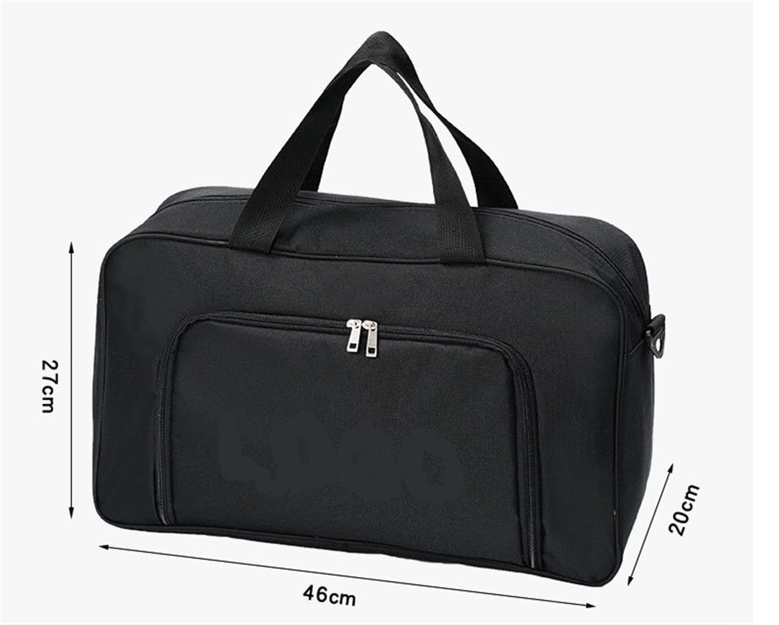 Torby Podróżne 18-calowa Torba Podróżna Z Tkaniny Oxford Weekendowa Torba Na Siłownię Dla Mężczyzn Torba Do Noszenia Torba Składowanie Podróży(Black)