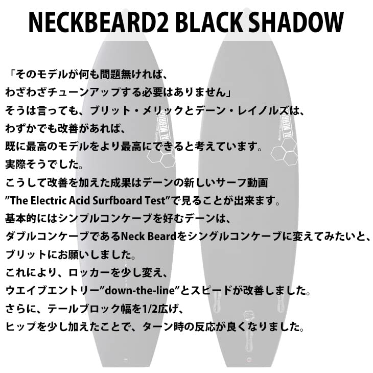 Amazon.co.jp: 23 Thunderbolt 5'7 Channel Island NECKBEARD2 Black