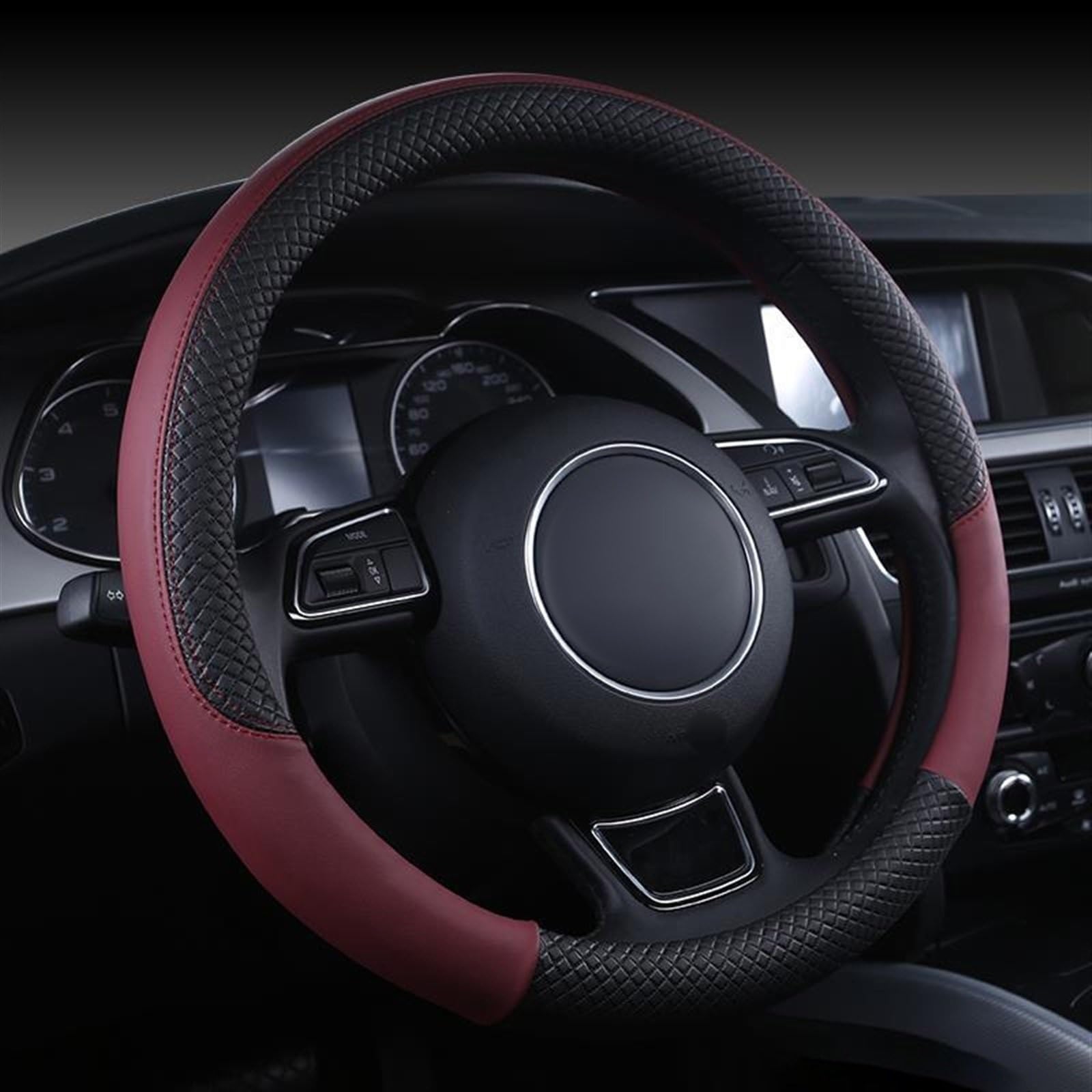 Stuurhoes Microfiber Lederen Sport Auto Stuurhoes antislip Voor A1 8X