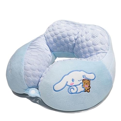 シナモロール マイメロディ 枕 低反発ネックピロー U型 外して洗えるカバー付き 首ウレタン 仮眠枕 うつぶせ寝 オフィス デスクワーク 休憩中 ドライブ 旅行,1,1