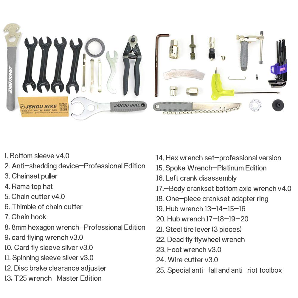 Keenso Fiets Ketting Reparatie Tool, Trapas Mouw Casette Vliegwiel Verwijder Ketting Crank Multifunctionele Tool (Bike Repareren Tool
