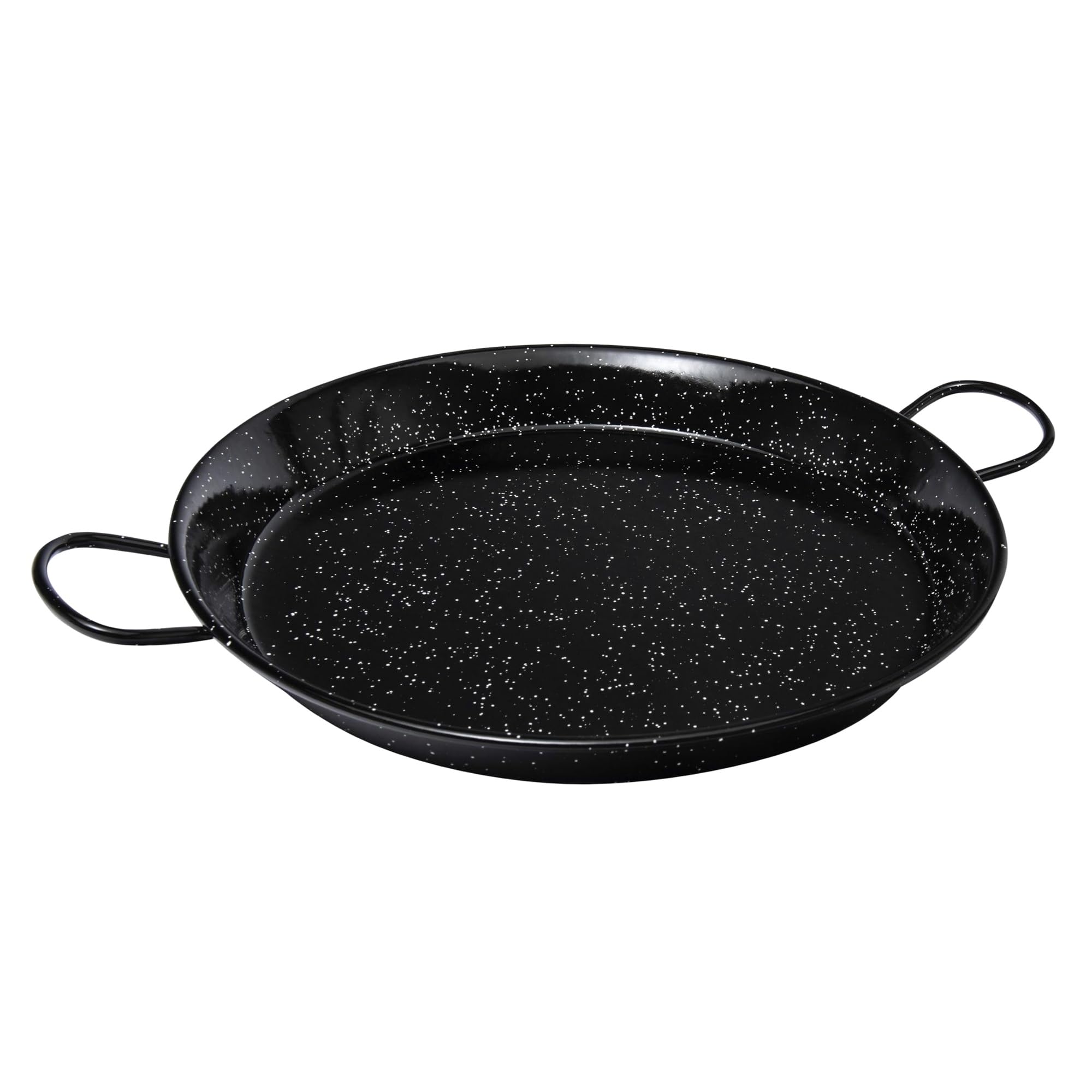 Vaello Campos Black Vaello La Valenciana Enameled Steel Valley Panel Paella Pan, 36 Cm