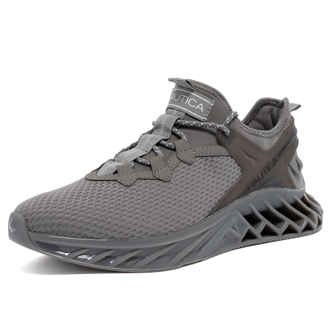 Nautica Mens Casual Fashion Sneakers Lightweight Lace-Up Athletic Walking Shoes for Gym Tennis Comfortable