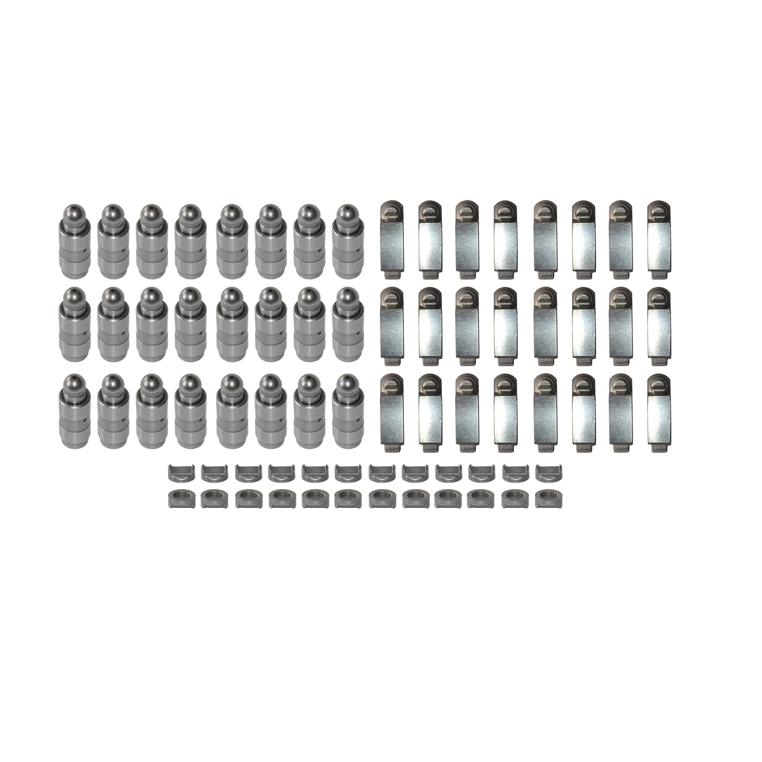 24x - Ventilstößel 059109521E 059109521C 24x - Kipphebel 059109444 059109444W 24x - Druckstücke 059109075D 059109075E Ersatz für A4 A6 A8 PA-SS-AT SU-PE-RB 2,5 TDI