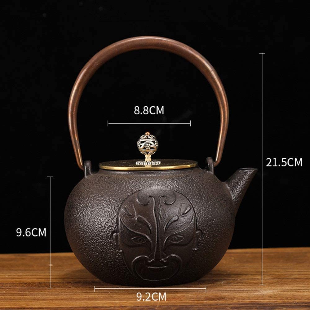 Czajnik, Czajnik Do Herbaty Żelazny Czajniczek Ciekawy Wzór Czajnik Kung Fu 1200 Ml Żelazny Czajniczek Japoński Czajniczek Gotowana Herbata Na Zieloną Herbatę Lub Torebki Z Herbatą