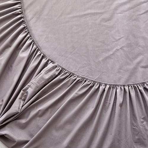 Miniatura 8 de Sábanas bajeras de tamaño King, transpirables, refrescantes, para hotel, de lujo, extra suaves, 100% algodón, bolsillos profundos, fácil ajuste, sin