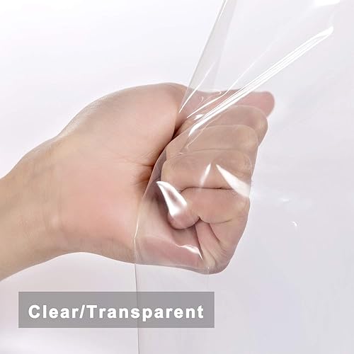 Vista 295 de Barossa Design - Forro de cortina de PEVA para ducha, calidad prémium, sin olor químico, no contiene PVC ni BPA, ligero, tamaño estándar, con 3 Gris