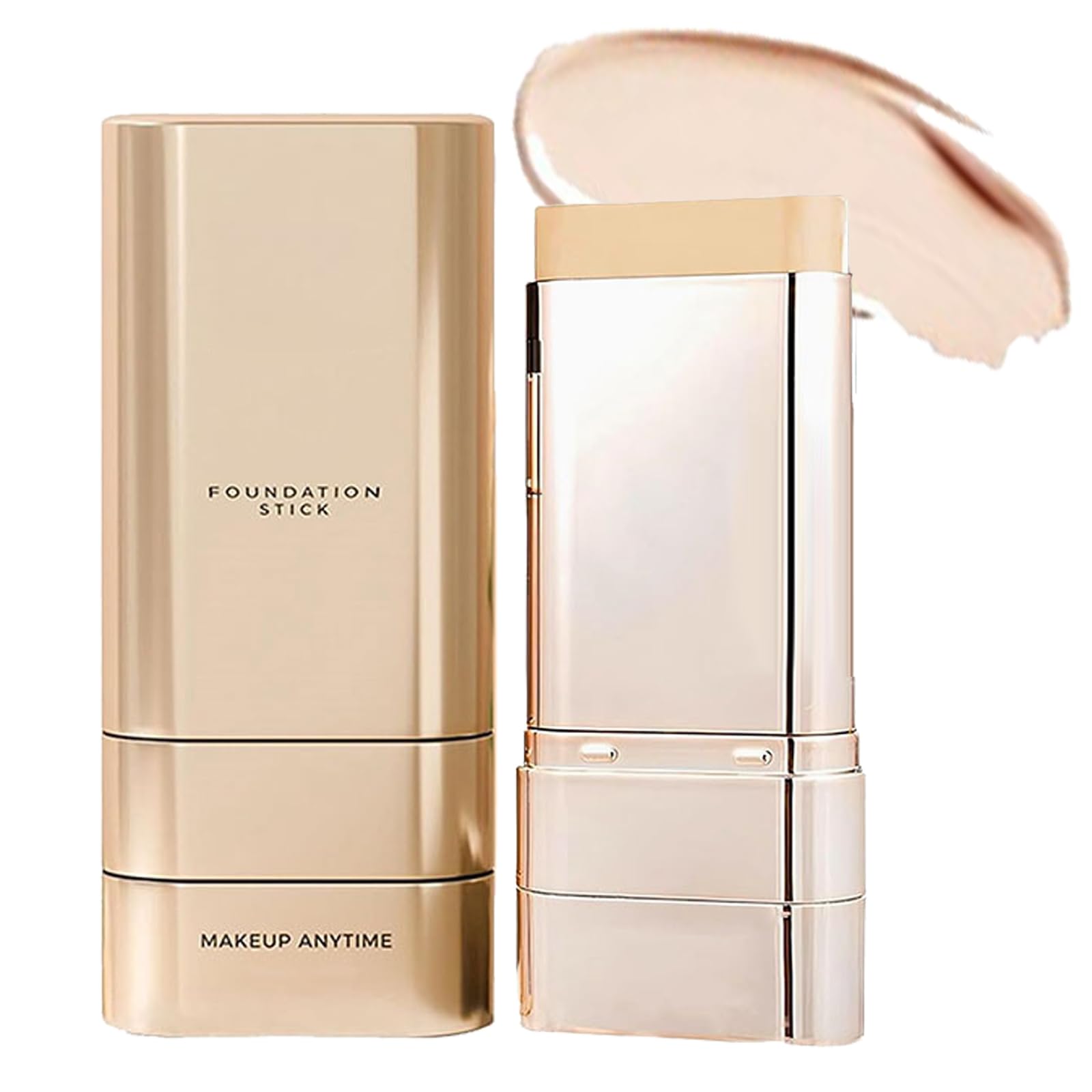 Vivien Beauty Foundation Stick, Stick Foundation Makeup, Multi-Use Foundation Makeup With Brush For All Skin Types (#1, One Size)