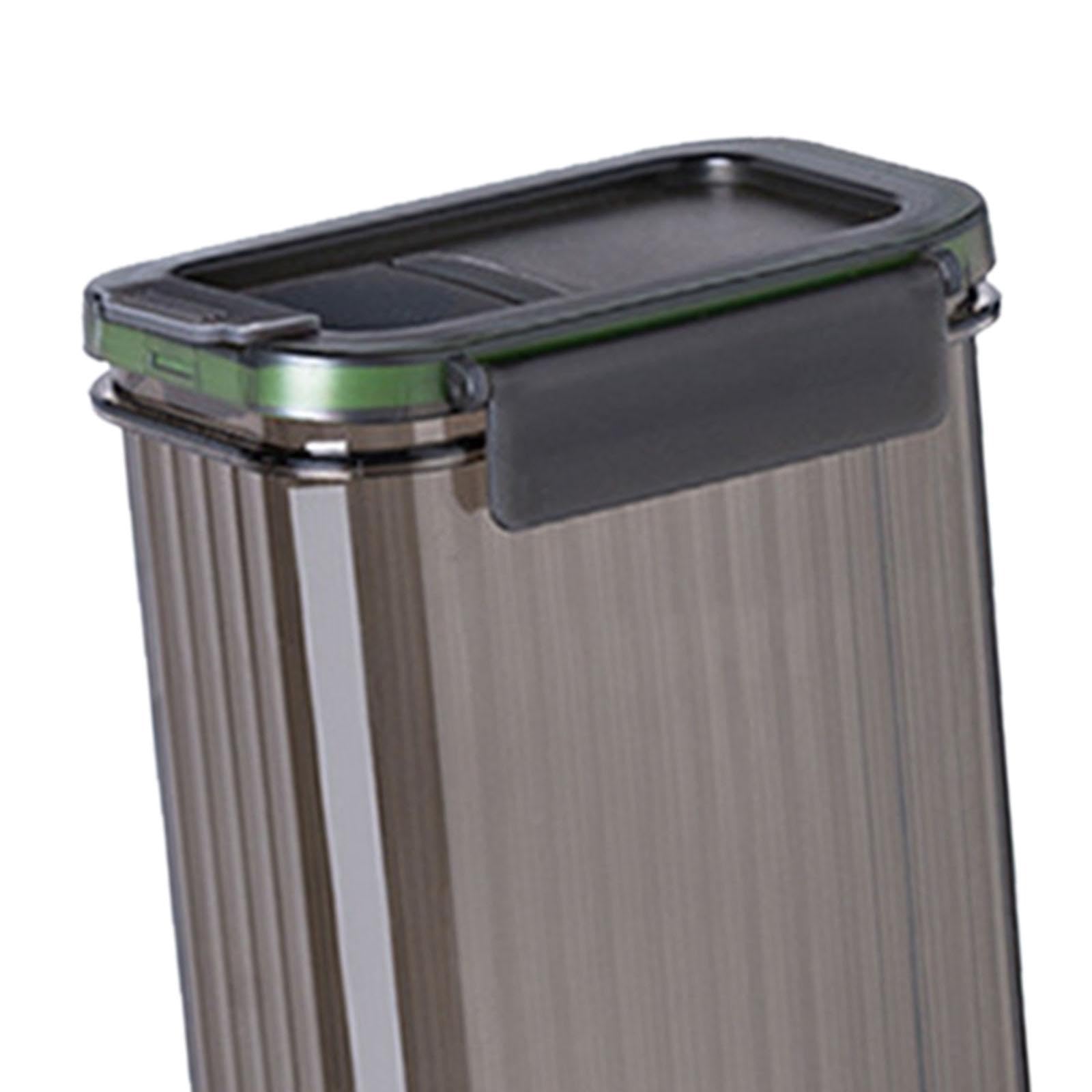 predolo Spaghetti Behälter, Luftdicht, mit Deckel, Nudel Aufbewahrungsbox, Nudelgläser, Transparenter Vorratsbehälter, Lebensmittel Aufbewahrungsbox für Bohne, GRAU