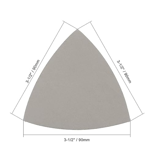 Miniatura 2 de 10 piezas de papel de lija triangular de carburo de silicona de grano 3000, almohadillas de lijado de gancho y bucle para multiherramienta oscilante