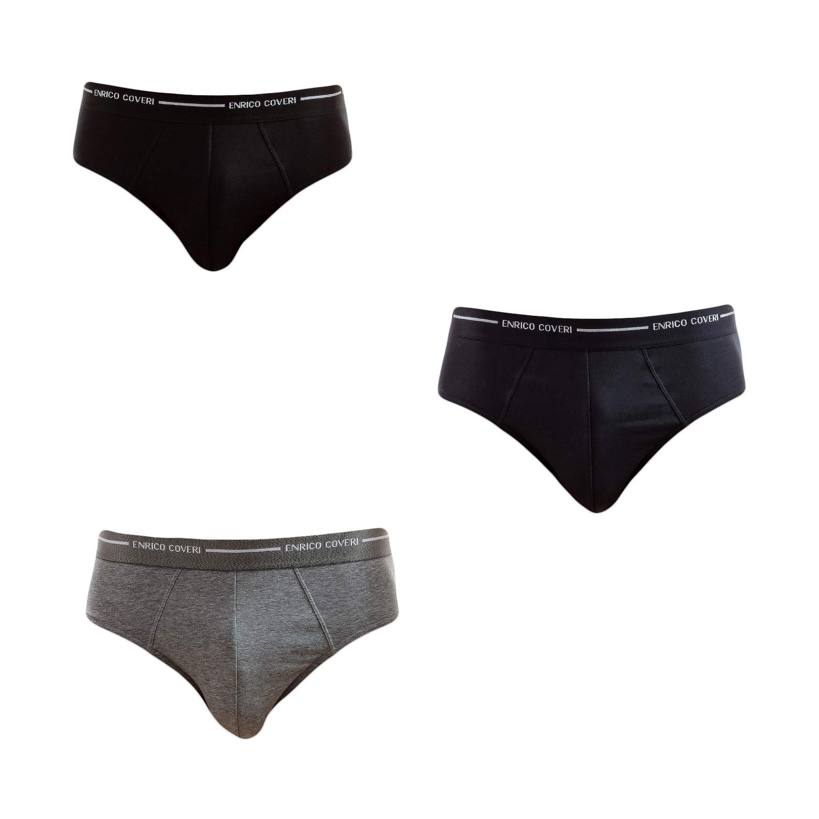 Enrico Coveri 6 Pezzi Slip Uomo in Cotone Bielastico ES1000