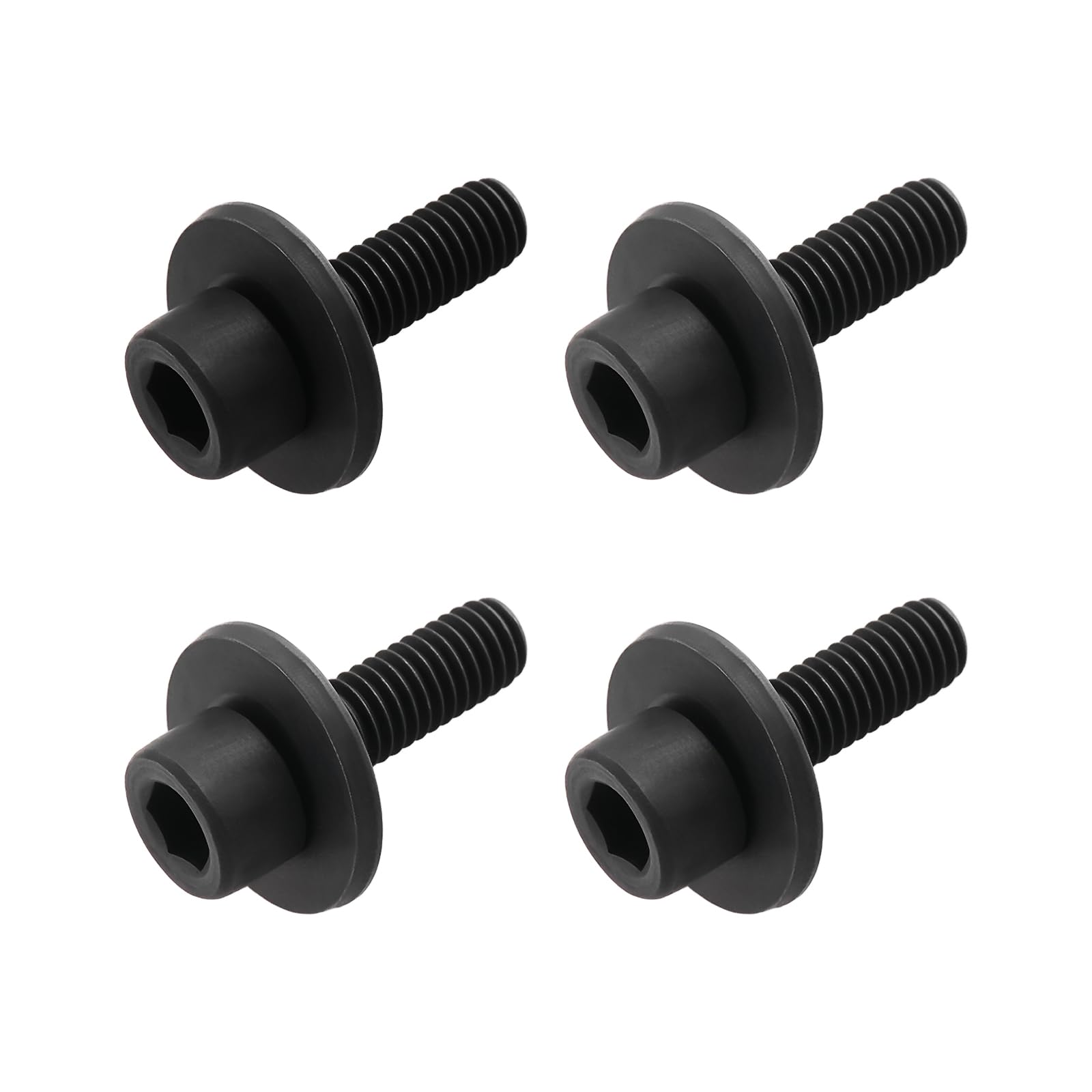 VGOL 4pcs M6 Left-Hand Thread Hex Bolt Circular Saw Blade Bolt Replacement Part 266133-3 10541200 Compatible with Makita BSS610 BSS611 DSS610 DSS61