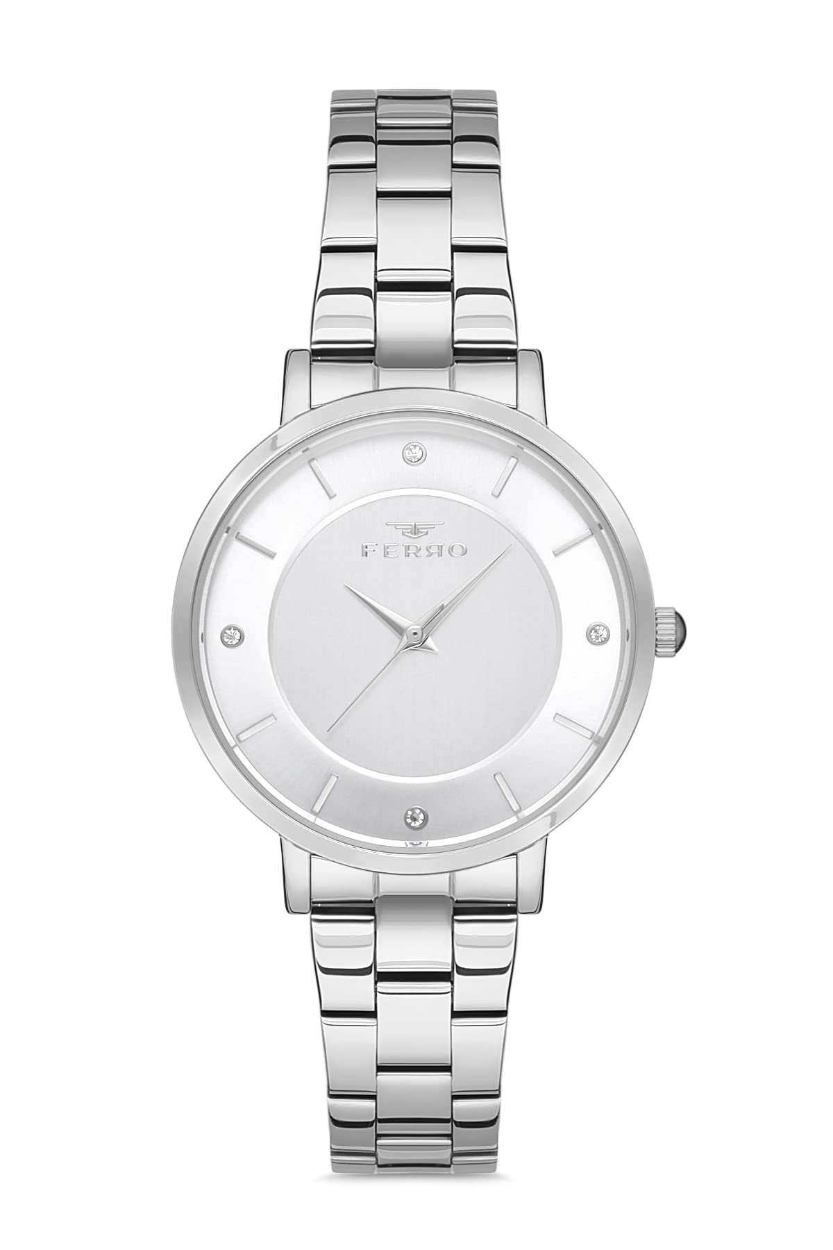 Ferro Analog Silver Dial Womens Watch-F21099A-A (B09RWLBRKV) Amazon Price History, Amazon Price Tracker